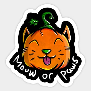 meow or paws Sticker